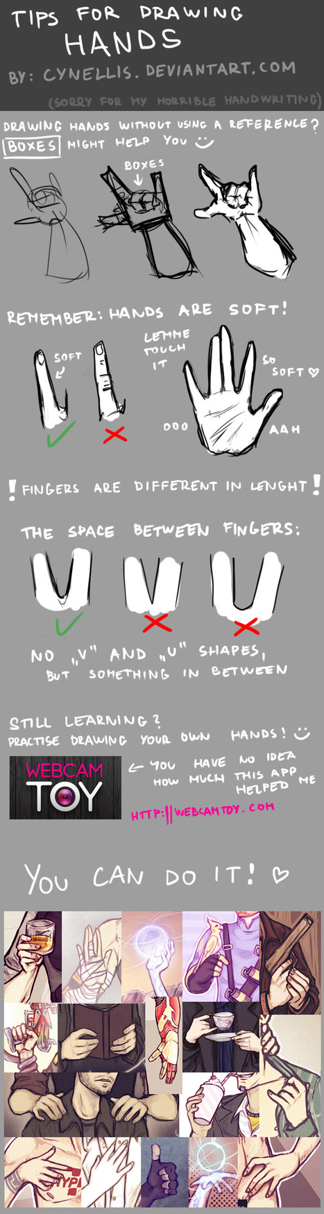 Hand Drawing Reference Guide (Tips) | Drawing References and Resources | Scoop.it