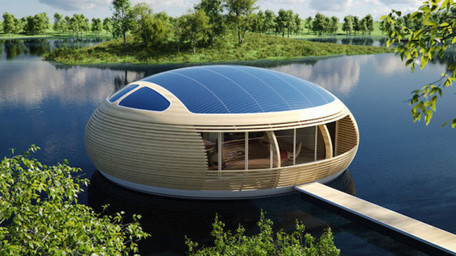 Floating solar-powered Waternest eco-home is nearly 100% recyclable | Eco-conception | Scoop.it