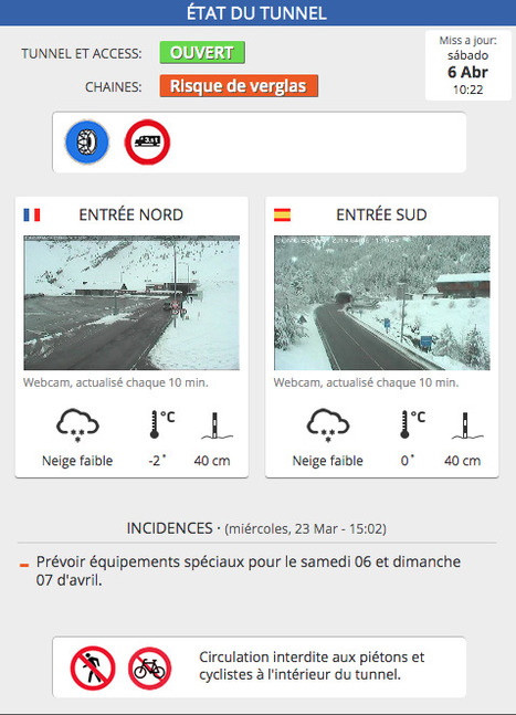 Equipements spéciaux pour l'accès au tunnel de Bielsa (10:22)  | Vallées d'Aure & Louron - Pyrénées | Scoop.it