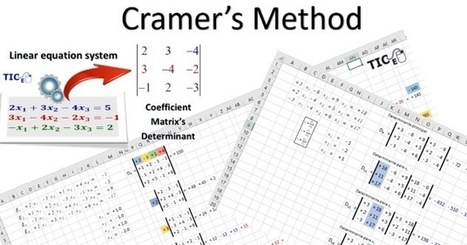 Matemáticas con Tecnología: Linear Equations Systems in Excel: 3, 4 and 5 unknowns. | Mathematics learning | Scoop.it