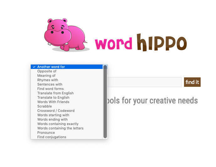 Word Hippo Thesaurus and Word Tools Tools f...