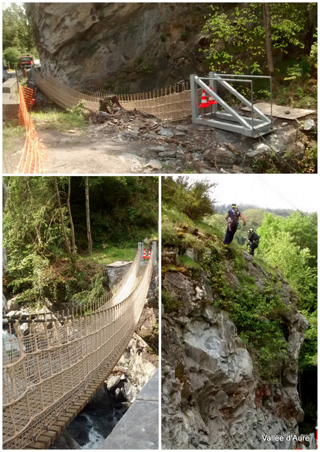 La passerelle de Camou enjambe le Rioumajou | Vallées d'Aure & Louron - Pyrénées | Scoop.it