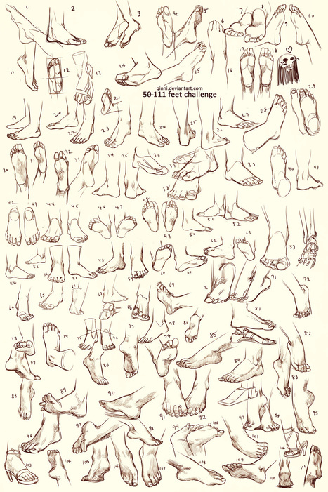 111 Feet sketches / references | Drawing References and Resources | Scoop.it