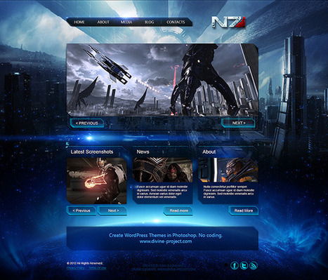 Mass Effect 3 On WordPress | Wordpress templates | Scoop.it