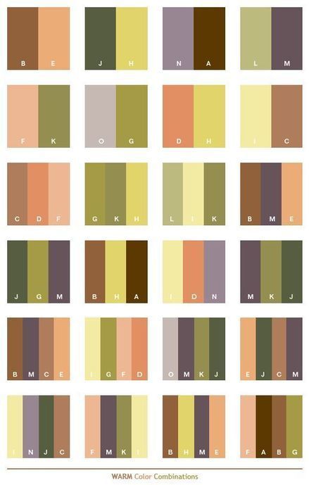 Warm Color Combinations Reference Guide | Drawing References and Resources | Scoop.it