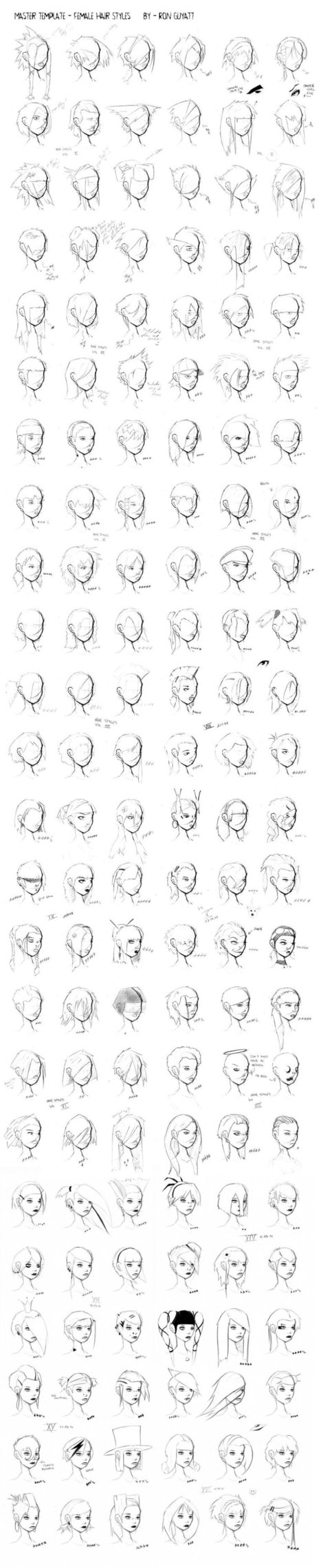 Hair Styles - Master File | Drawing References and Resources | Scoop.it