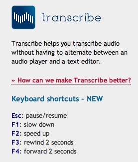 The Perfect Assistant for Transcribing The Audio Track of Your Interviews: Transcribe | Online Video Publishing | Scoop.it
