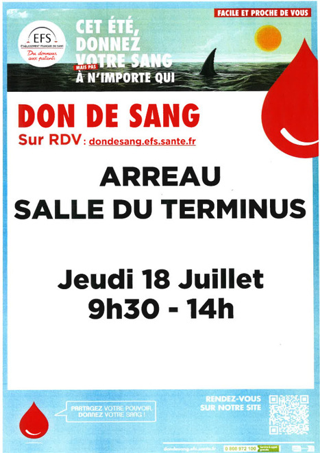 Don de sang à Arreau le 18 juillet | Vallées d'Aure & Louron - Pyrénées | Scoop.it
