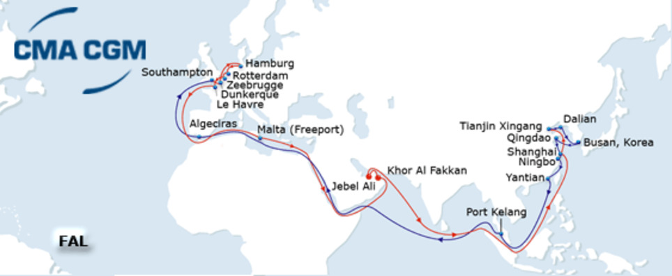 CMA CGM to improve its services connecting North Europe with Middle East and Asia | Veille territoriale AURH | Scoop.it