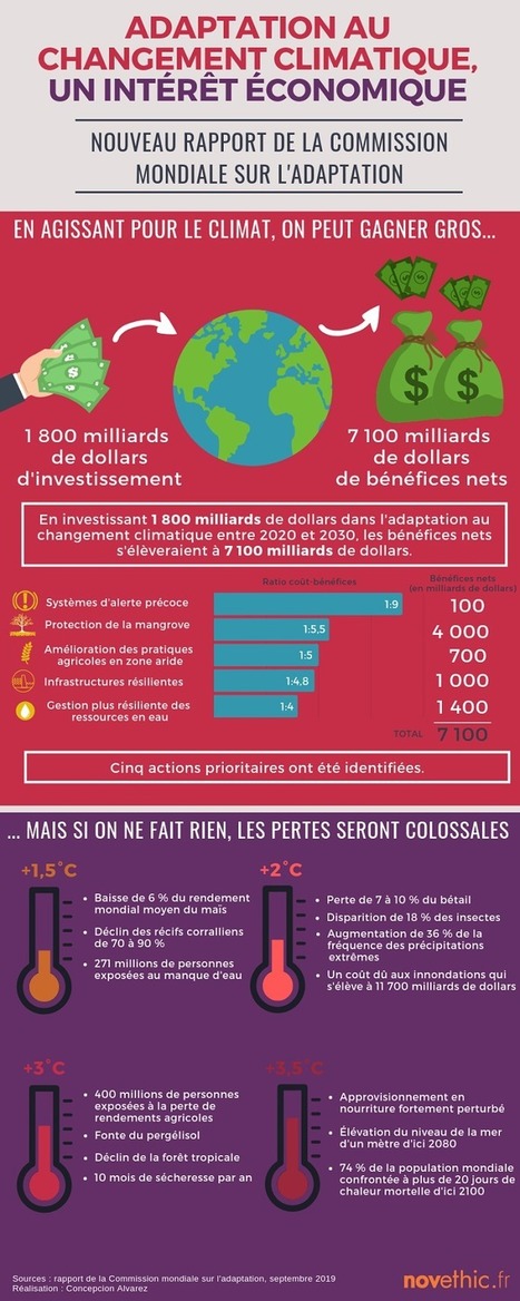 [Infographie] Adaptation au changement climatique : investir 1 800 milliards de dollars et en gagner 7 000 | Vers la transition des territoires ! | Scoop.it