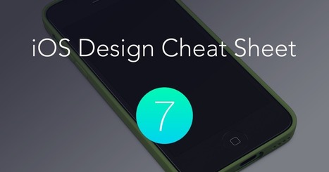 The iOS 7 Design Cheat Sheet | Drawing References and Resources | Scoop.it