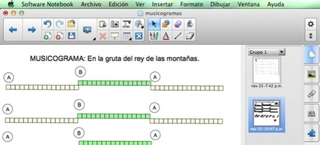 Musicogramas para pizarra digital con Notebook 11 | Usos educativos de la PDI | Scoop.it
