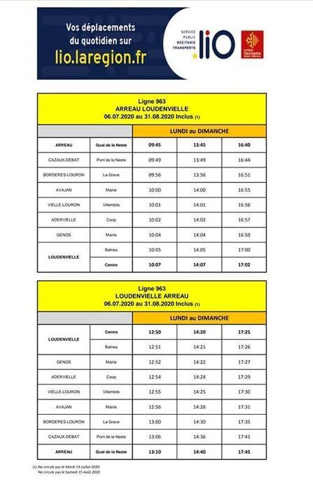 Nouveaux horaires de bus entre Arreau et Loudenvielle du 6 juillet au 31 août | Vallées d'Aure & Louron - Pyrénées | Scoop.it