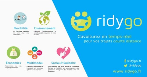 Ridygo est un service de covoiturage courte distance | Veille territoriale AURH | Scoop.it