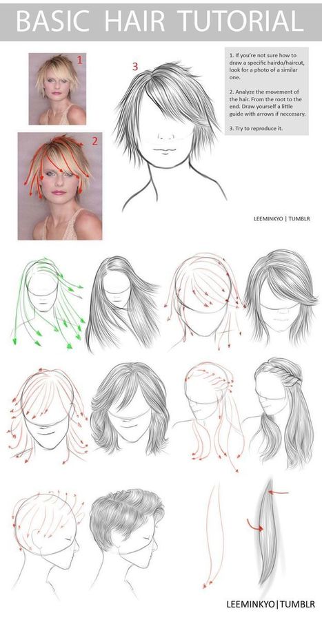 Basic Hair Drawing Tutorial | Drawing and Painting Tutorials | Scoop.it