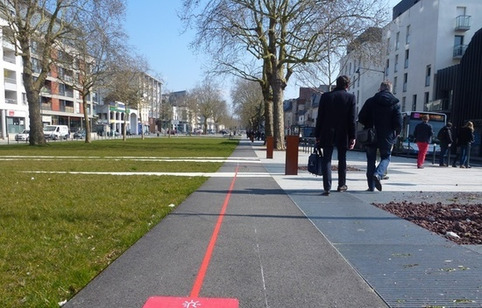 Rennes - Suivez la ligne rouge pour (re)découvrir la ville | Veille territoriale AURH | Scoop.it