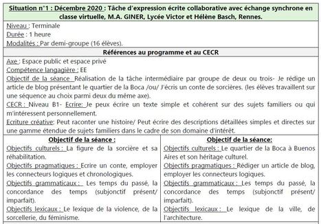 Tâche d’expression écrite collaborative avec échange synchrone en classe virtuelle [Langues vivantes] | Veille Éducative - L'actualité de l'éducation en continu | Scoop.it