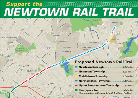 Bucks County Awarded $2.5M In Grants For Newtown Rail Trail | Newtown News of Interest | Scoop.it