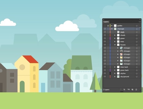 Create a cityscape in Adobe Illustrator | Veerle's blog 3.0 | Illustrator ressources | Scoop.it