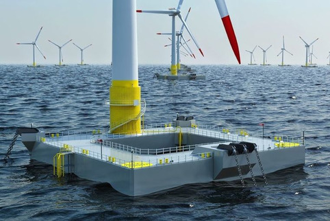 La première éolienne flottante de France sera construite à Saint-Nazaire | Veille territoriale AURH | Scoop.it