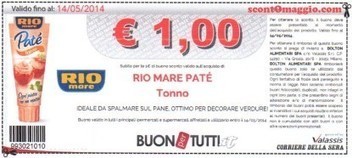 Buoni sconto Rio Mare Patè e Rio Mare Filetto di Salmone | Coupon e buoni sconto per la spesa alimentare | Scoop.it