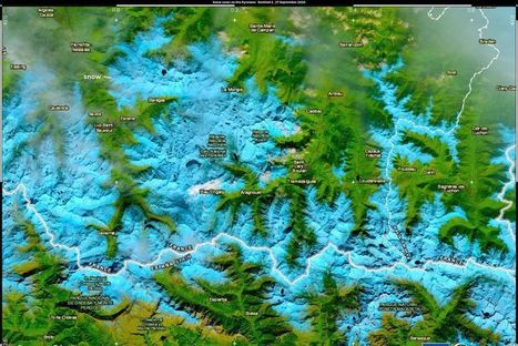 Neige dans les Pyrénées : une photo inédite de la chaîne prise par un satellite | Vallées d'Aure & Louron - Pyrénées | Scoop.it
