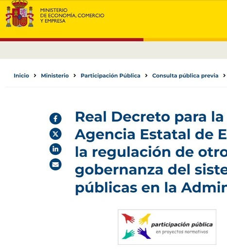 Consulta pública previa sobre el RD de aprobación de los Estatutos de la Agencia Estatal de Evaluación de las Políticas Públicas y otros órganos de gobernanza del sistema público... | Evaluación de Políticas Públicas - Actualidad y noticias | Scoop.it