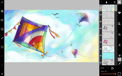 How to Draw a Kite With the PicsArt App | Drawing and Painting Tutorials | Scoop.it