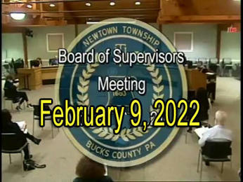 February 9, 2022, Board of Supervisors Meeting Summary | John Mack - Newtown Supervisor | Newtown News of Interest | Scoop.it
