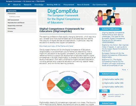 Publicación de la traducción del Marco Europeo para la Competencia Digital de los Educadores | Educación | Scoop.it