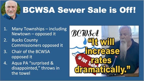 Bucks County's $1.1 Billion Sale of Sewage System is Off! | Newtown News of Interest | Scoop.it