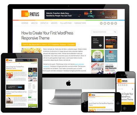 Patus Wordpresss Theme : Free Clean Responsive Wordpress Theme | Wordpress templates | Scoop.it