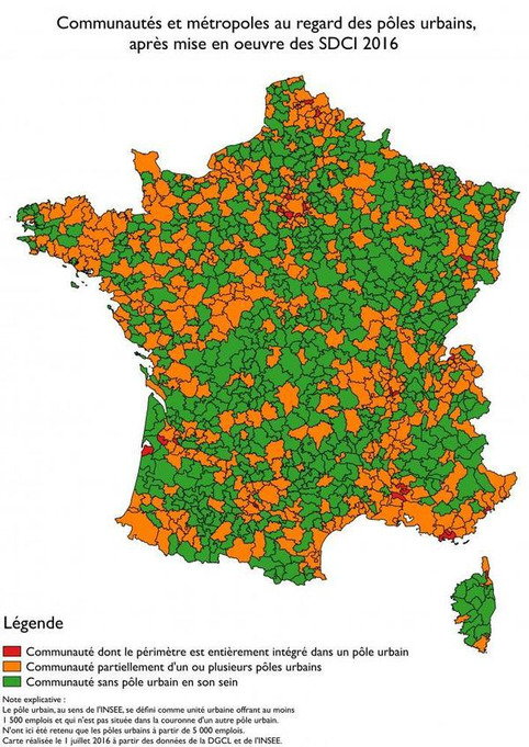 Périmètres intercommunaux - vers la généralisation d’un modèle mixte rural-urbain via @l_AdCF | Veille territoriale AURH | Scoop.it