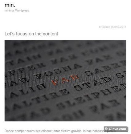 +123 Free Clean and Simple WordPress Themes | Ginva | Wordpress templates | Scoop.it
