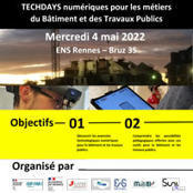 04/05/22 - Bruz - Techdays numériques pour les métiers du Bâtiment et des Travaux Publics | Formation : Innovations et EdTech | Scoop.it