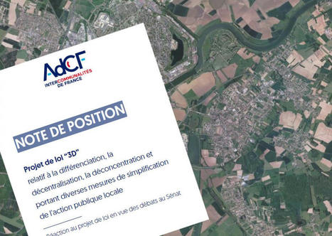 Projet de loi 4D : pour l'ADCF, il faut a minima éviter tout "retour en arrière" | Veille juridique du CDG13 | Scoop.it