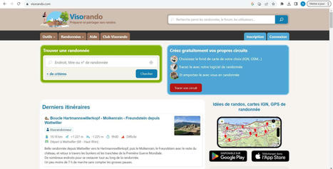 Visorando : Une application innovante pour les amoureux de la randonnée | Tourisme de randonnées                                                                                                                                                                                 & Sports de nature pour les pros | Scoop.it