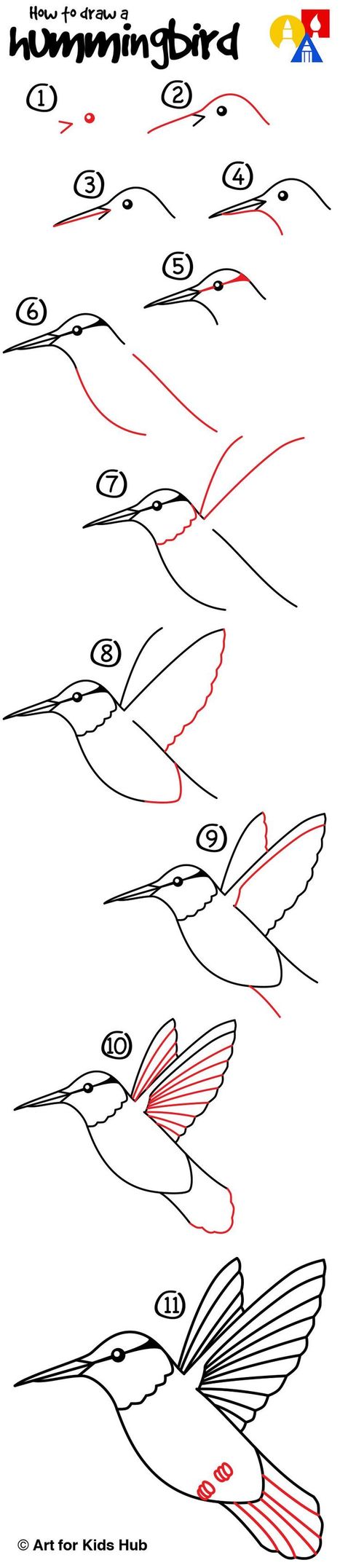 How To Draw A Hummingbird | Drawing and Painting Tutorials | Scoop.it