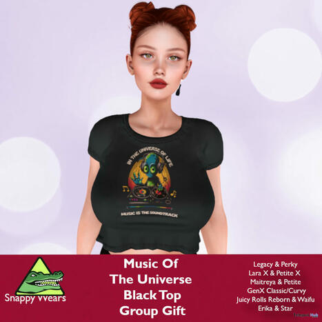 Music of the Universe Black Top July 2024 Group Gift by Snappy Wears | Teleport Hub - Second Life Freebies | Second Life Freebies | Scoop.it