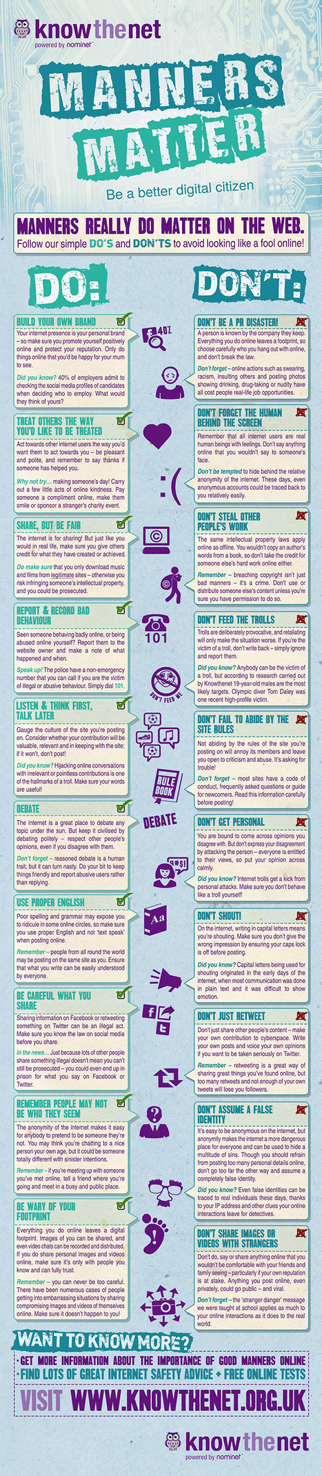10 Important Things for Students to Be Good Digital Citizens [infographic] | The Creative Commons | Scoop.it