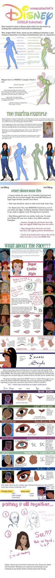 Disney Girls Drawing Tutorial | Drawing References and Resources | Scoop.it