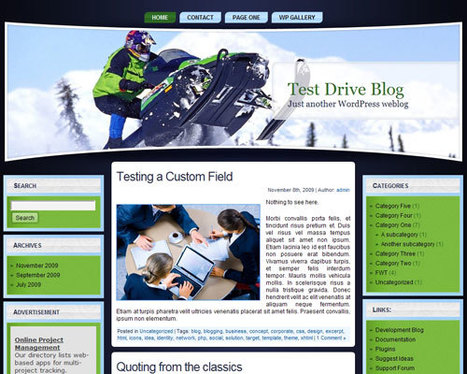 Free Wordpress Theme - Winter Sports WP » SCRiPTMAFiA.ORG | Full ... | Wordpress templates | Scoop.it