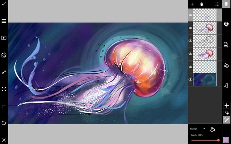 How to Draw a Jellyfish With PicsArt | Drawing and Painting Tutorials | Scoop.it