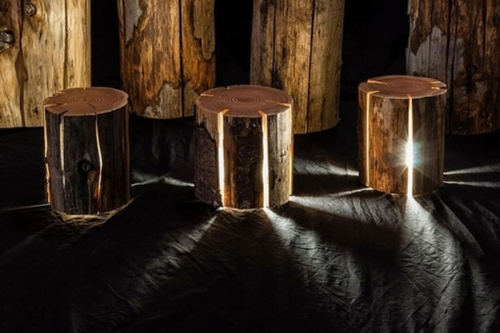 Transformer des rondins de bois craquelés en lampes naturelles | Découvrir, se former et faire | Scoop.it