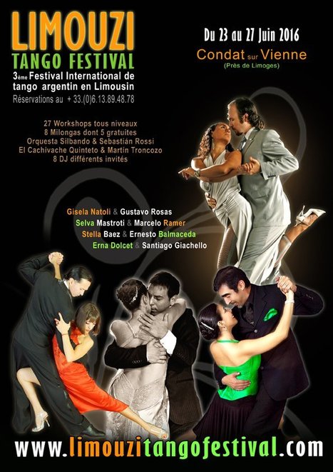 LIMOUZI TANGO FESTIVAL | Mundo Tanguero | Scoop.it