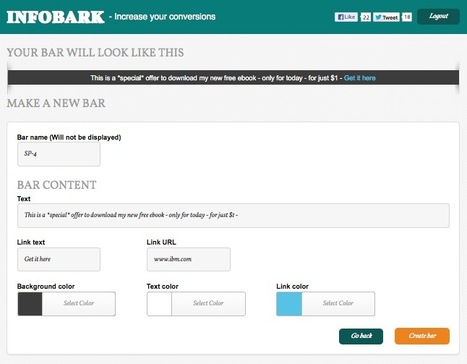 Create Clickable Information Bars with Offers and Calls-to-Action In Seconds | Internet Marketing Strategy 2.0 | Scoop.it