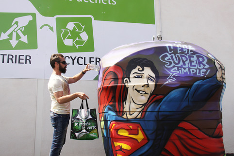 Recyclage du verre : des graffitis pour sensibiliser les jeunes | Veille territoriale AURH | Scoop.it
