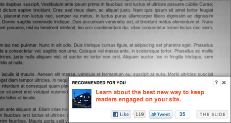 Help Readers Discover More of Your Content: The Slide by SimpleReach | Web Publishing Tools | Scoop.it