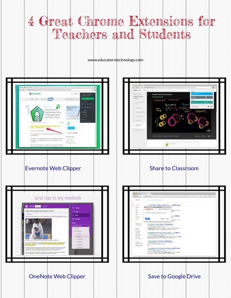 4 Great Chrome Extensions for Teachers and Students via educators' technology | Daring Apps, QR Codes, Gadgets, Tools, & Displays | Scoop.it