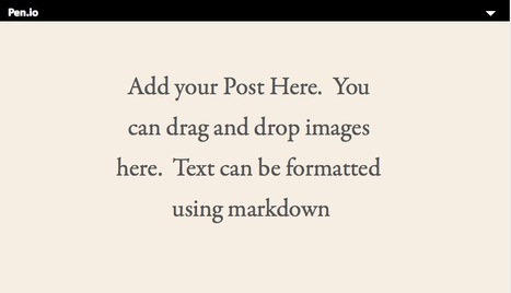 Publish Anonimous Texts Instantly on the Web  with Pen.io | Web Publishing Tools | Scoop.it